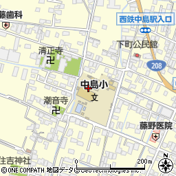 福岡県柳川市大和町中島68周辺の地図