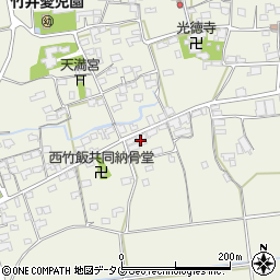 福岡県みやま市高田町竹飯1613周辺の地図