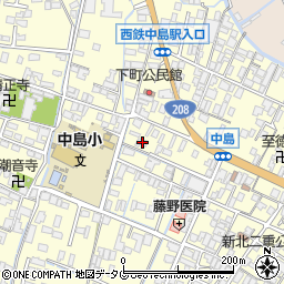 福岡県柳川市大和町中島1023周辺の地図