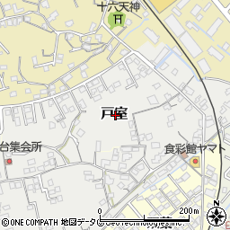 大分県臼杵市戸室周辺の地図