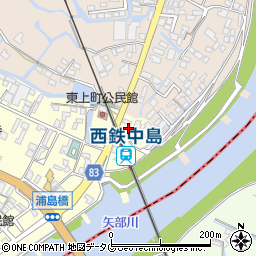 福岡県柳川市大和町中島641周辺の地図