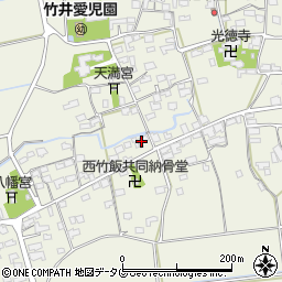 福岡県みやま市高田町竹飯1416周辺の地図