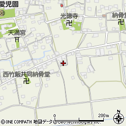 福岡県みやま市高田町竹飯1637周辺の地図