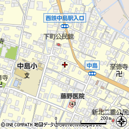 福岡県柳川市大和町中島1013周辺の地図