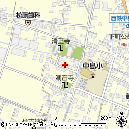 福岡県柳川市大和町中島242周辺の地図