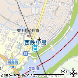 福岡県柳川市大和町中島644-5周辺の地図