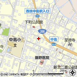福岡県柳川市大和町中島1010周辺の地図