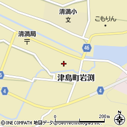 愛媛県宇和島市津島町岩渕甲-1312-1周辺の地図