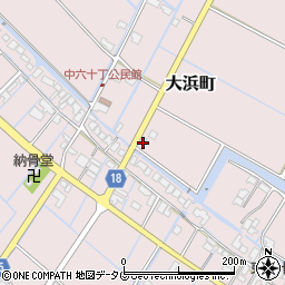福岡県柳川市大浜町253周辺の地図