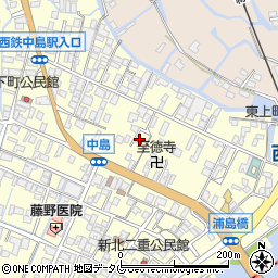 福岡県柳川市大和町中島822周辺の地図
