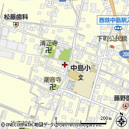 福岡県柳川市大和町中島239周辺の地図