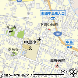 福岡県柳川市大和町中島58周辺の地図