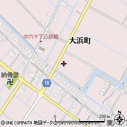 福岡県柳川市大浜町257周辺の地図