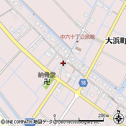 福岡県柳川市大浜町880周辺の地図