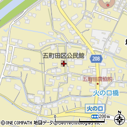 五町田区公民館周辺の地図