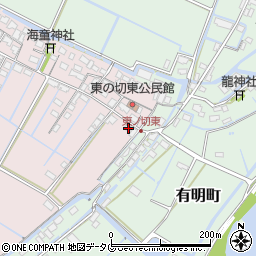 福岡県柳川市大浜町22周辺の地図