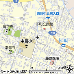 福岡県柳川市大和町中島60周辺の地図