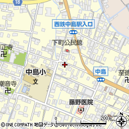 福岡県柳川市大和町中島1020周辺の地図