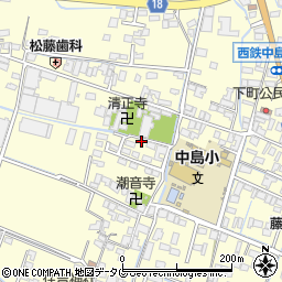 福岡県柳川市大和町中島237-1周辺の地図