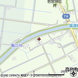 福岡県みやま市高田町海津1379周辺の地図