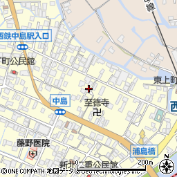 福岡県柳川市大和町中島734周辺の地図