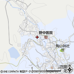 堀江酒店周辺の地図