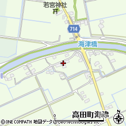 福岡県みやま市高田町海津847周辺の地図