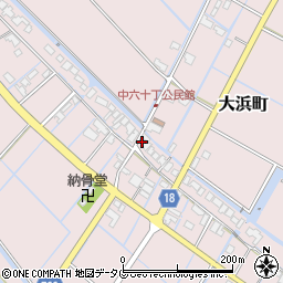 福岡県柳川市大浜町987周辺の地図