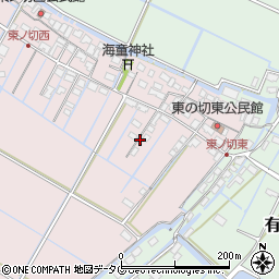 福岡県柳川市大浜町52周辺の地図