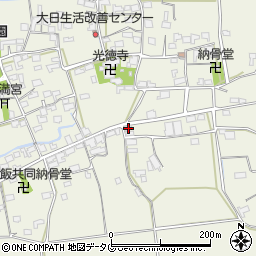 福岡県みやま市高田町竹飯1678周辺の地図