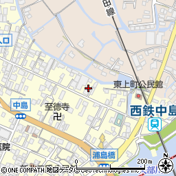 福岡県柳川市大和町中島580周辺の地図