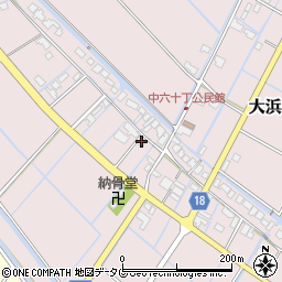 福岡県柳川市大浜町900周辺の地図