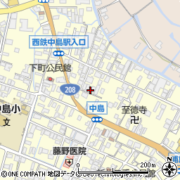 福岡県柳川市大和町中島745周辺の地図