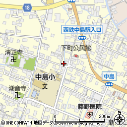 福岡県柳川市大和町中島28周辺の地図