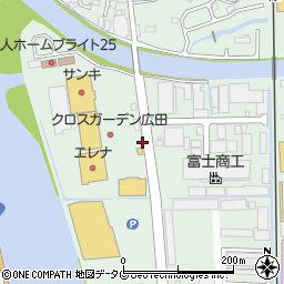 広田工業団地周辺の地図