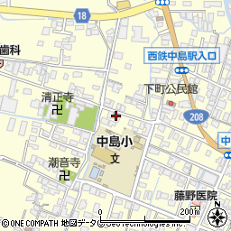 福岡県柳川市大和町中島46周辺の地図