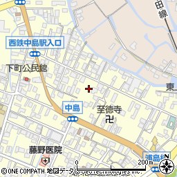 福岡県柳川市大和町中島737周辺の地図