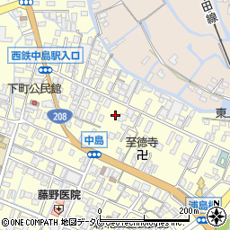 福岡県柳川市大和町中島737周辺の地図