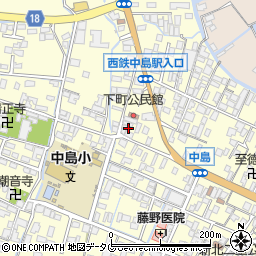 福岡県柳川市大和町中島763周辺の地図