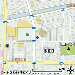 クリーニングショップウラカワ広田店周辺の地図