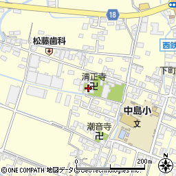 福岡県柳川市大和町中島188周辺の地図
