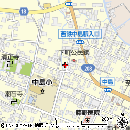 福岡県柳川市大和町中島26周辺の地図