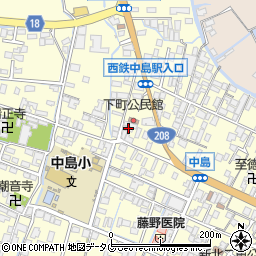 福岡県柳川市大和町中島762周辺の地図