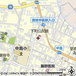 福岡県柳川市大和町中島762周辺の地図