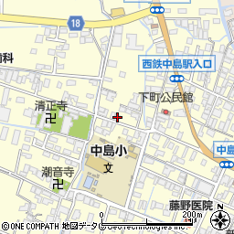 福岡県柳川市大和町中島34周辺の地図