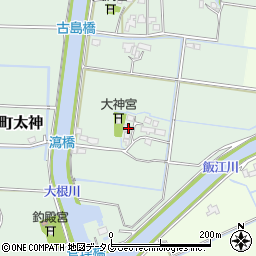 福岡県みやま市瀬高町太神2016周辺の地図