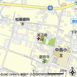 福岡県柳川市大和町中島189周辺の地図