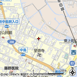 福岡県柳川市大和町中島565周辺の地図