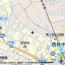 福岡県柳川市大和町中島577周辺の地図