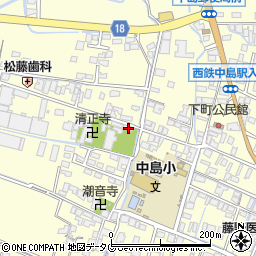 福岡県柳川市大和町中島174周辺の地図